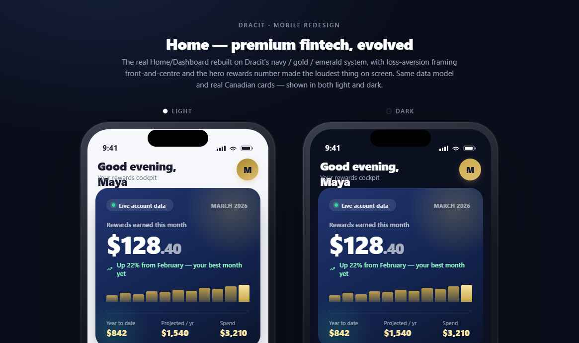 Dracit app — light
